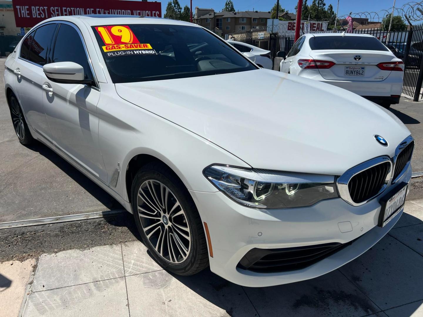 2019 WHITE /BLACK BMW 5-Series (WBAJA9C56KB) , located at 744 E Miner Ave, Stockton, CA, 95202, (209) 944-5770, 37.956863, -121.282082 - Photo#0